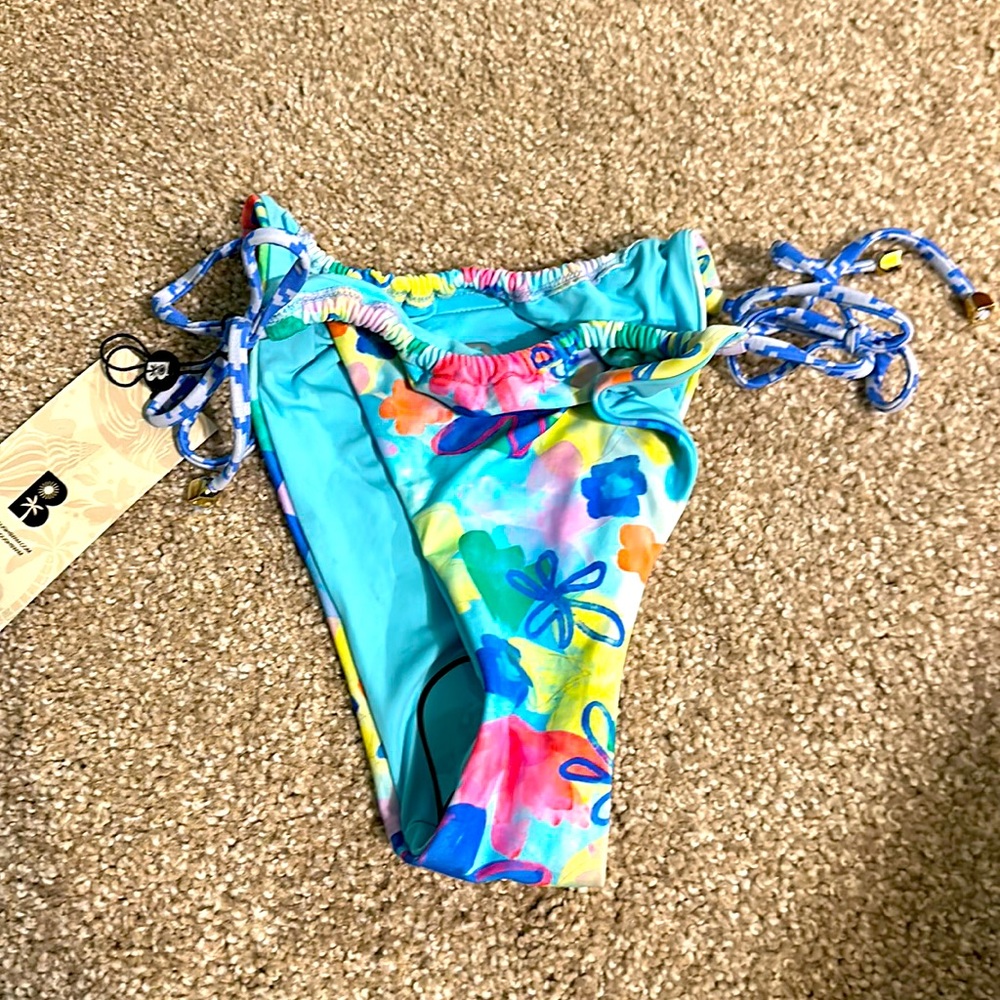 Blackbough liv ruched string bottoms day dream color
